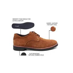 ARAMISH Men Perforations Suede Derbys image 2