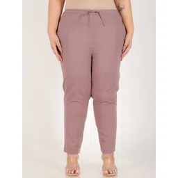 Aramya Women Cotton Slim Fit Trousers-picture-39