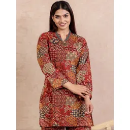 Aramya Women Ethnic Motifs Printed Indie Prints Kurta-picture-32