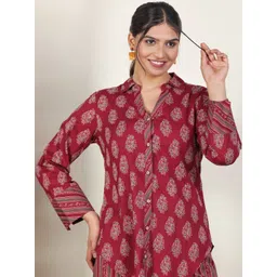 Aramya Women Ethnic Motifs Printed Indie Prints Kurta-picture-31