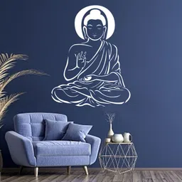 arandnj Wall Stencils Pack of 1 (Size:- 16X24 Inch) DEVOTIONAL DESIGN- Peaceful Buddha Reusable DIY Painting Theme Suitable For Pooja Room, Drawing Room & Office Decoration Modern Home Wall Arts Stencil-picture-11