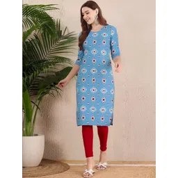 arangya Women Ethnic Motifs Printed Crepe Kurta-picture-34