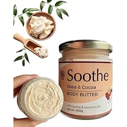Arani Eco SOOTHE SHEA-COCOA BODY BUTTER | For Men & Women, natural body butter with Cocoa, Shea, Coconut & Jojoba Oil for smooth and glowing skin | Deep hydration for dry skin (200 g)-picture-16