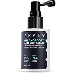 Arata Anti-Grey Hair & Beard Serum with 2% MelanoGray, 1.5% Silverfree™, 1% Arcolys | Boosts Melanin Production | Promotes Natural Pigmentation | Reduces Grey Hair | 50ml-picture-25