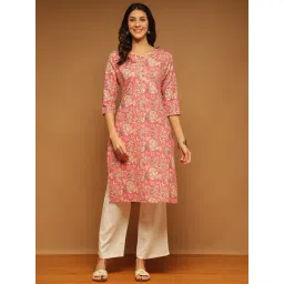Aravalii Rosewood Whispers Three-Quarter Sleeves Kurta-picture-44