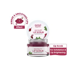 Aravi Organic Beetroot Lip Scrub, Shea Cocoa Butter For Chapped & Pigmented Brightening Lips-picture-16