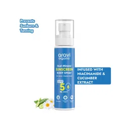 Aravi Organic Dual Mineral Sunscreen Body Spray With SPF 50 PA++++, Zinc Oxide & Titanium Dioxide-picture-17