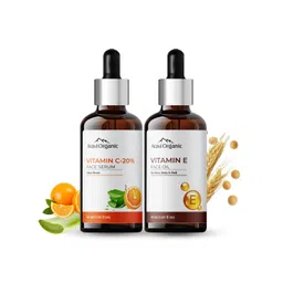 Aravi Organic Set of Vitamin C Seum & Vitamin E Oil for Brightening & Improve Skin Tone-picture-11