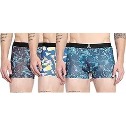 arbb Men's Urbane & Flux Micromodal Printed Trunks, Ultra-Soft Fabric Boys Underwear-picture-18