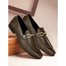 Arber Kenton Men Textured Formal Loafers-picture-14