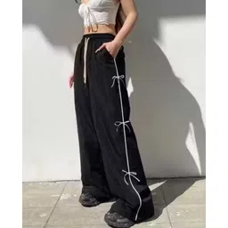 arc Women Self Design Black Track Pants-picture-15