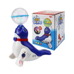 ARCADE TOYS Dancing Sea Lion Toy with Reflecting 3D Light & Music (Colour may vary)-picture-15