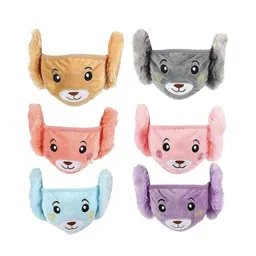 ARCADE TOYS Teddy Bear Warm Winter Face mask with Plush Ear Muffs for Kids(Pack of 1) - Colour may vary-picture-20
