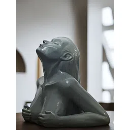 Archadia Grey Mermaid Bust Statue Showpiece-picture-24