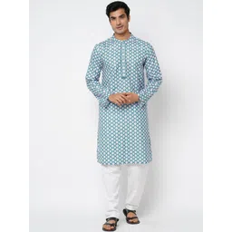 ARCHATTIRE Men Ethnic Motifs Printed Cotton Kurta-picture-16