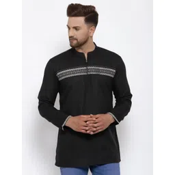 ARCHATTIRE Men Ethnic Motifs Printed Festive Cotton Straight Kurta-picture-13