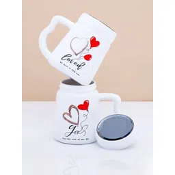 Archies White Printed Ceramic Glossy Mugs Set of Cups and Mugs-picture-32