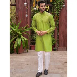 Archittam Men Mandarin Collar Kurta Sets-picture-19