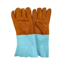 Arcon Inspire Series 35.56 cm (14 Inch) HR Leather Hand Gloves Blue and Orange, KRAFT-picture-20