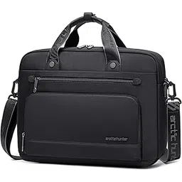 arctic hunter ah Arctic Hunter Office Laptop Bag Water Resistant Anti-theft Messager Bag 15.6 inch with 4 Zipper Pockets and adjustable shoulder strap Sling Bag for Men and Women, GW00017-picture-38
