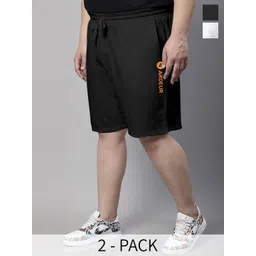 ARDEUR Plus Size Pack Of 2 Mid-Rise Cotton Shorts-picture-14