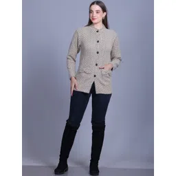 AREEMAS Women Suede Open Front Jacket-picture-13