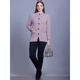 AREEMAS Women Suede Open Front Jacket-picture-14