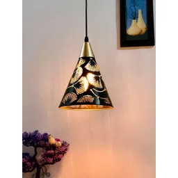 Areezo Black Textured Triangle Ceiling Lamp-picture-26