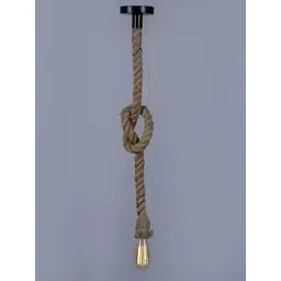 Areezo Brown & Black Textured Cylinder Ceiling Lamp-picture-35