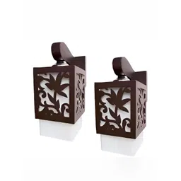 Areezo Brown & white Textured 2 Pcs Rectangle Ceiling Lamp-picture-34