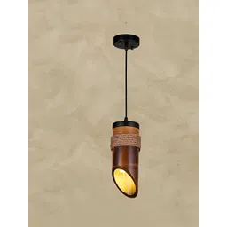 Areezo Brown Cylinder Ceiling Lamp-picture-32