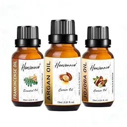 Argan, Frankincense & Jojoba for Skin Care | Hair Care | Aromatherapy | Suitable for both Men & Women | 45 ml (Pack of 3)-picture-42