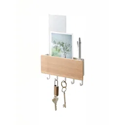 Arhat Organizers Brown & White wooden 4 to 6 Hooks Key Holder-image-15