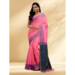 Arhi Ethnic Motifs Woven Design Tissue Saree-picture-19