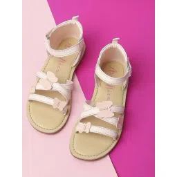 Aria Nica Kids Flap Pink Cross Strap Sandals-picture-19