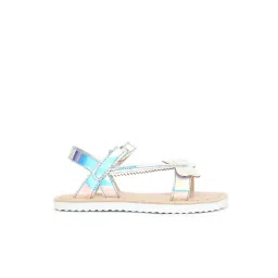 Aria Nica Kids FLY Silver Ankle Strap Sandals-picture-26