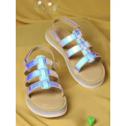 Aria Nica Kids Glams Blue & Beige Casual Sandals-picture-29