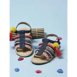 Aria Nica Kids Lola Navy & Beige Casual Sandals-picture-40