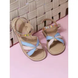 Aria Nica Kids Rose New Sky Blue & Beige Casual Sandals-picture-22