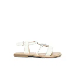 Aria Nica Kids Sparkle White & Beige Casual Sandals-picture-19
