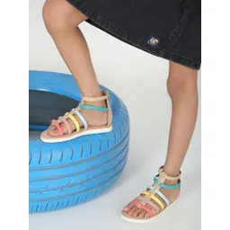 Aria Nica Open Toe Flats-picture-58