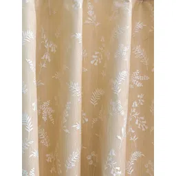 Ariana Beige Floral Room Darkening Long Door Curtain-picture-11