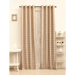 Ariana Beige Polyester Abstract Missoni Long Door Curtains-picture-43