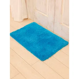 Ariana Blue Rectangular 1600 GSM Microfibre Anti Skid Bath Rug-picture-21