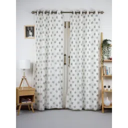 Ariana Grey 2 In 1-Crown Foliage 9 ft Long Door Curtain-picture-41