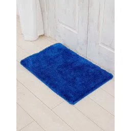 Ariana Navy Blue Rectangular 1600 GSM Anti Skid Bath Rug-picture-23