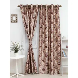 Ariana New Chia Brown Polyester 5ft Window Eyelet Curtain-picture-17