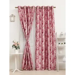 Ariana New Chia Wine Polyester 7ft Door Eyelet Curtain-picture-26