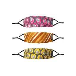 Ariana Pack Of 3 Printed 7-Ply 5 Layer SSMMS Filter Reusable Pure Cotton Cloth Masks-picture-33