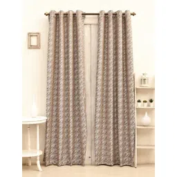 Ariana Roman Coffee Polyester Abstract Missoni Long Door Curtains-picture-16